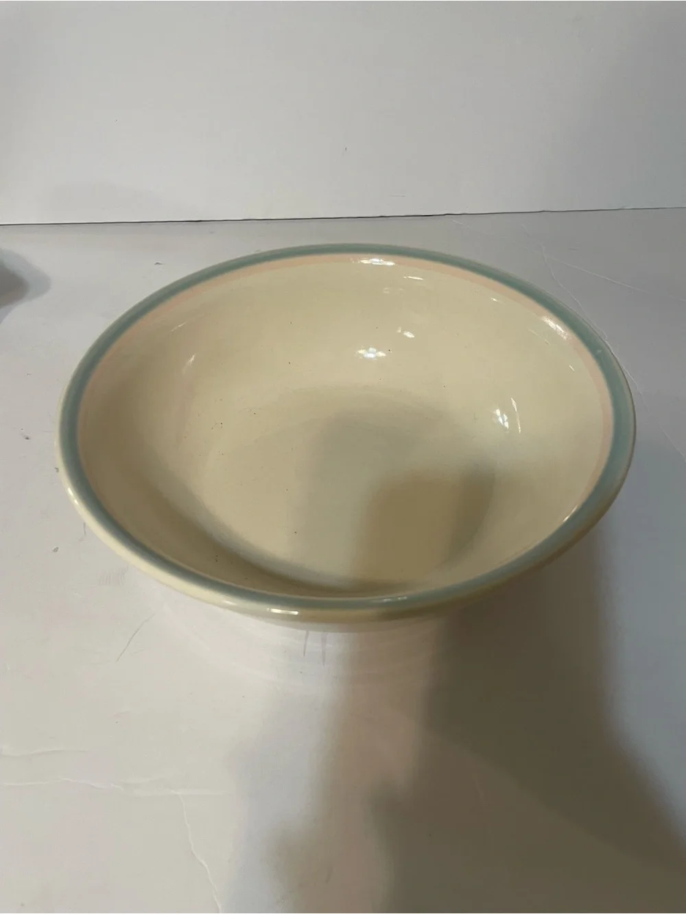 Vintage Pfaltzgraff Aura Pink Serving Bowl 8 1/2” USA